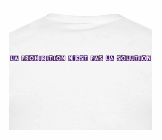 T-Shirt original FrenchSwiss Hemp "La prohibition n'est pas la solution"